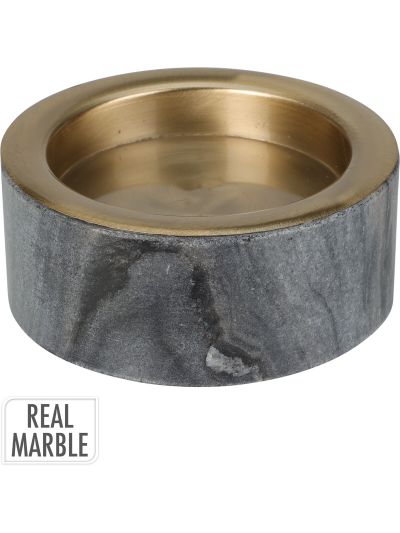 CANDLE HOLDER MARBLE 10X4CM
