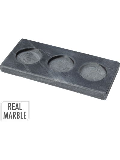TEALIGHT HOLDER MARBLE 18X8CM