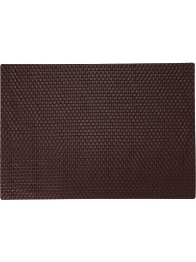 PLACEMAT PU WITH FELT 43X30CM BROWN