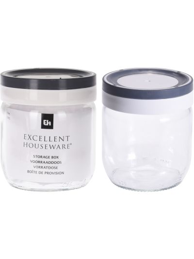 STORAGE JAR GLASS 425ML