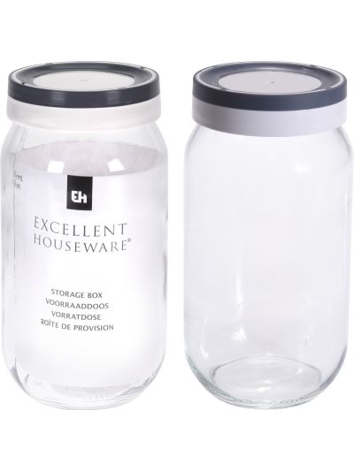 STORAGE JAR GLAS 1000ML