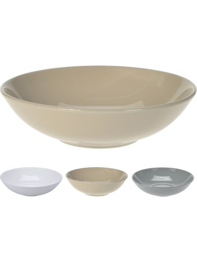 PLATE DEEP DIA 22CM 3ASS