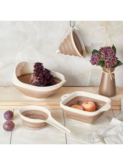 Accordion Kitchen Strainer, 4-Piece Set (VP-155 )