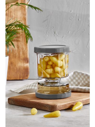 Pickle Container with Strainer Flip, Transparent-Smoked 500 mL (VP-163 )