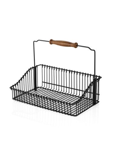 Wire Basket, Black 20 x 30 cm  (VP-168 )