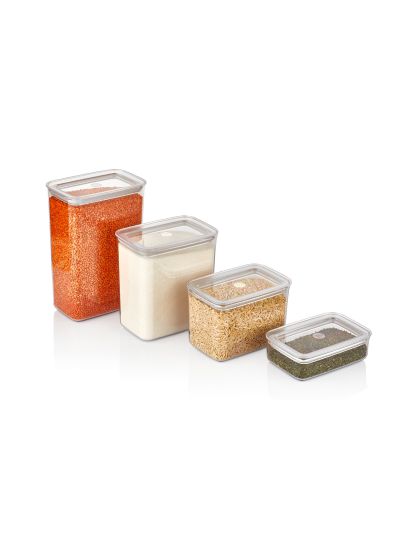 Rectangle Storage Container "Sude", 4-Piece Set (VP-274 )