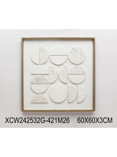 Elegant A Framed Canvas with 3D Objects 60X90X3.8CM (XCC242453)