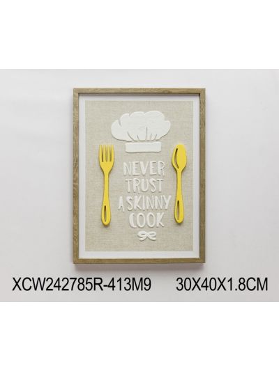 Paradise B Framed Canvas with 3D Objects 60X80X3.8CM (XCC242539N)