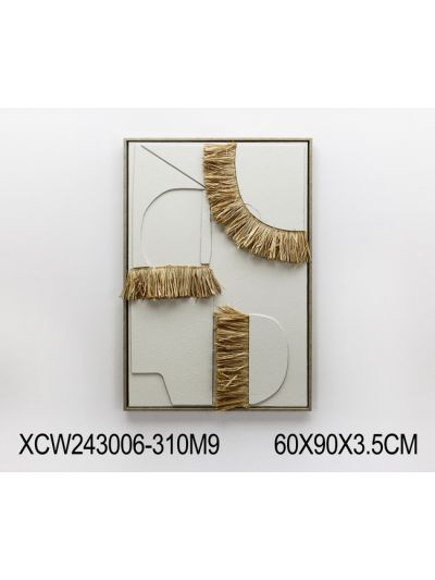 Bronze A Framed Canvas with 3D Objects 50X70X3CM (XCW242928G)
