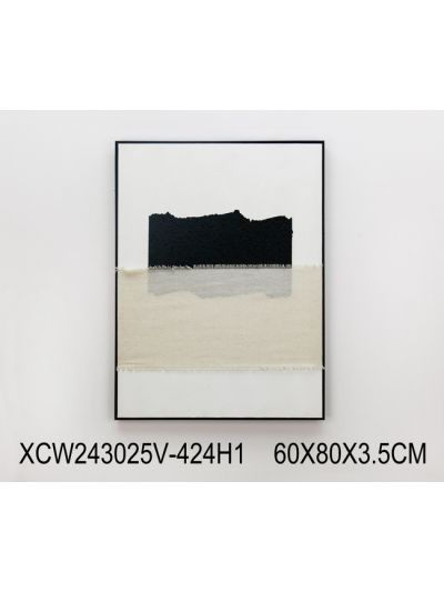 Ubud Framed Canvas with 3D Objects 45X60X3CM (XCW242957T)