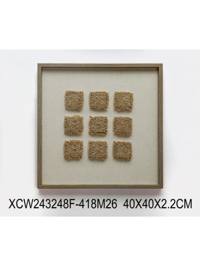Clay B Framed Canvas with 3D Objects 50X70X3CM (XCC242167E)