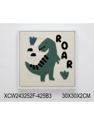 Vanilla B Framed Canvas with 3D Objects 60X60X3CM (XCC242173F)