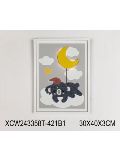 Bliss B Framed Canvas with 3D Objects 80X80X3CM (XCC242307F)