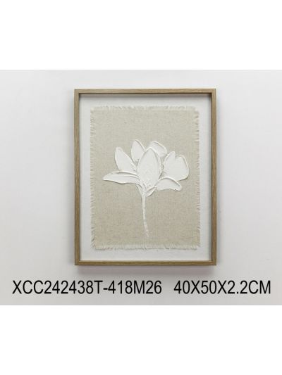 Mood Framed Canvas with 3D Objects 30X60X2.5CM (XCC240554)