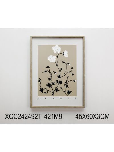 Infinit Framed Canvas with 3D Objects 50X140X3.8CM (XCC241126)