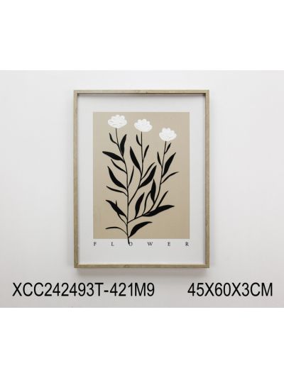 Classy A Framed Canvas with 3D Objects 50X70X2.3CM (XCW243238Y)