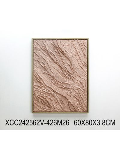 Motionless A Framed Canvas with 3D Objects 40X40X2.2CM (XCW243248F)