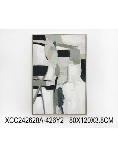 Coco A Framed Canvas with 3D Objects 60X60X3.5CM (XCW243270M)