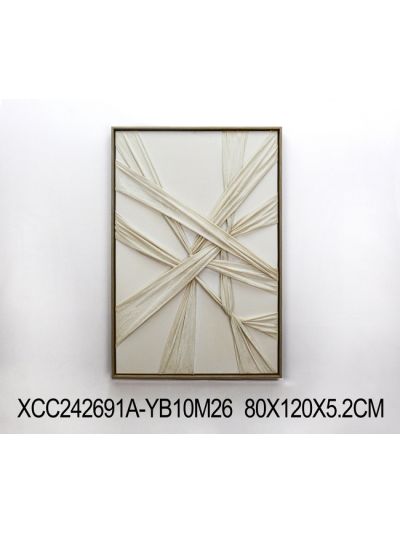 Simplicity B Framed Canvas with 3D Objects 40X50X2.2CM (XCC242149M)