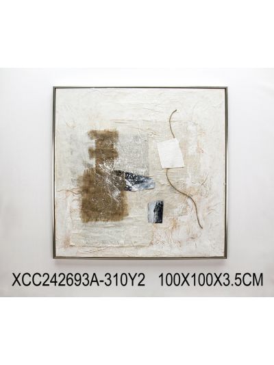 U&ME  B Framed Canvas with 3D Objects 45X60X2.2CM (XCC242153T)