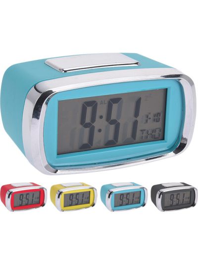 ALARM CLOCK LED 4ASS CLR