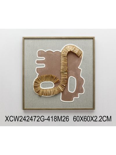 Leaf A Framed Canvas with 3D Objects 40X50X2.2CM (XCC242436T)