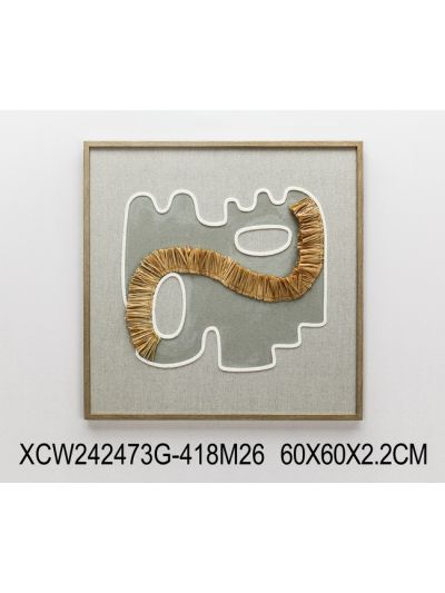 Leaf B Framed Canvas with 3D Objects 40X50X2.2CM (XCC242437T)