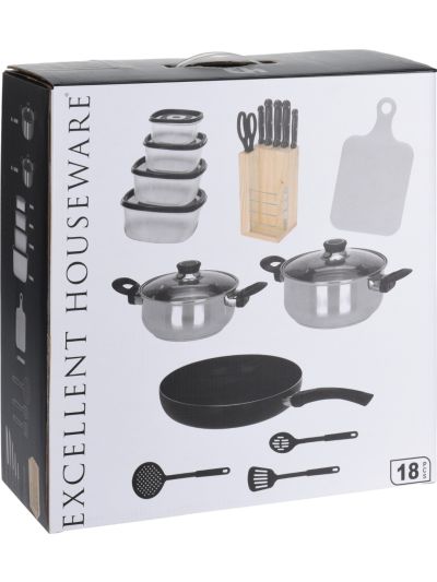 COOKWARE SET 18PCS