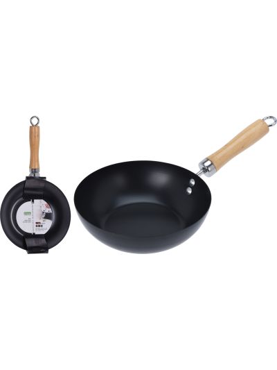 WOK DIA 20CM NON STICK BLACK