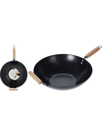 WOK CARBON STEEL DIA 35CM