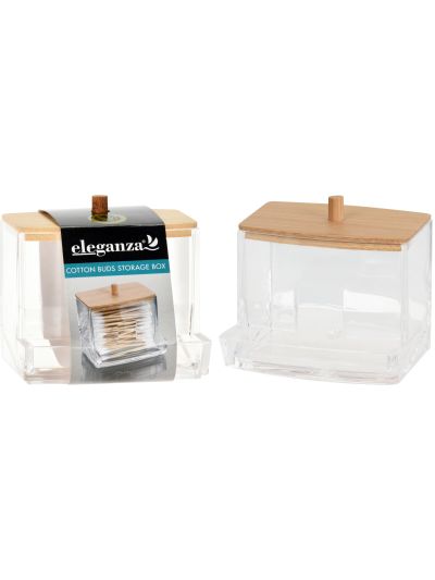 COTTON BUD HOLDER PS BAMBOO