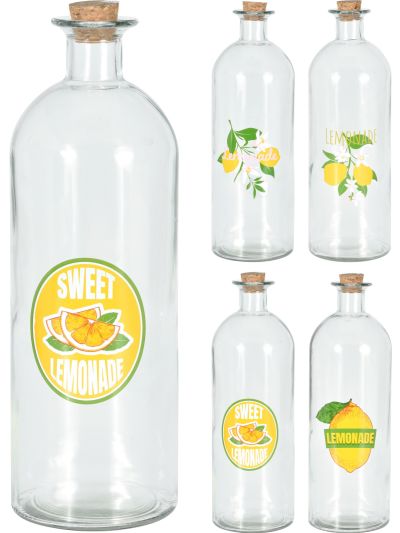 BOTTLE WITH CORK LID 1000ML