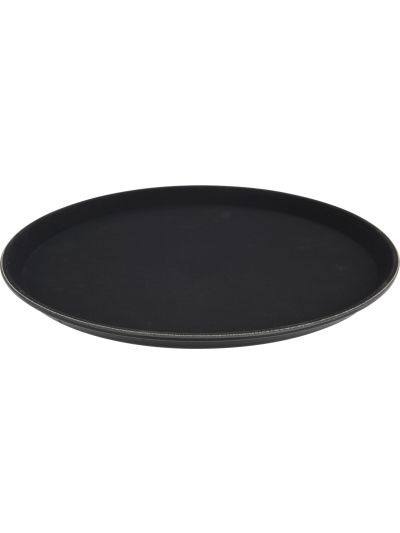 SERVING TRAY PP DIA 35CM BLACK