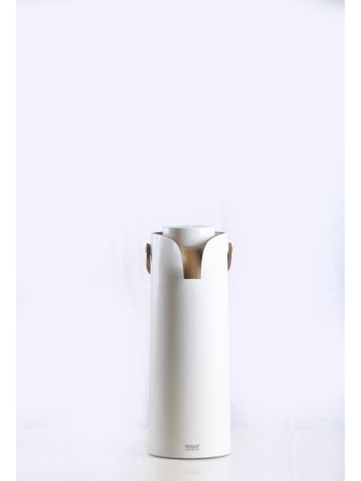 1.9Ltr.  P/B Vacuum Flask - White + Wooden Parts (RGA01-19WW)