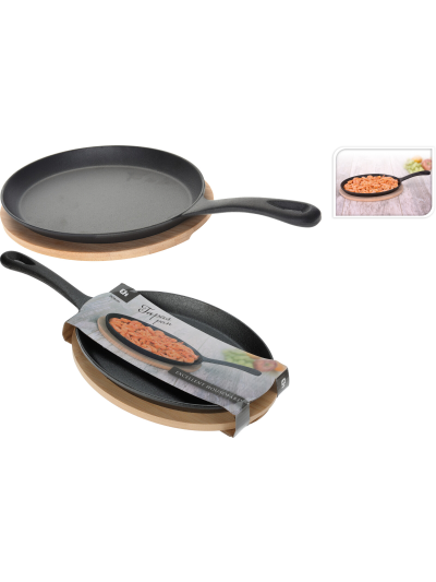 TAPAS DISH CAST IRON OVAL 24CM