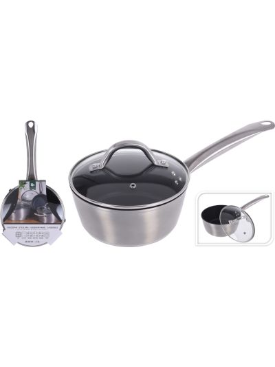 SAUCEPAN DIA 18CM ALU WITH LID