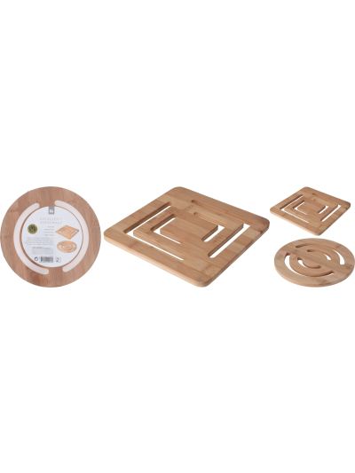TRIVET BAMBOO 2ASS MODEL  (F1) (784610370)