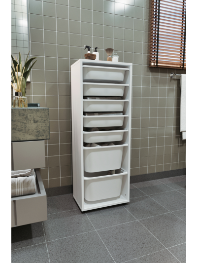 7 BASKETS MULTIFUNCTIONAL PERA CABINET-WHITE