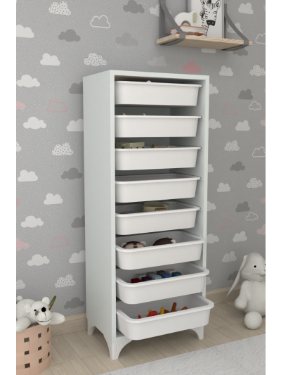 8 BASKETS MULTIFUNCTIONAL CABINET-WHITE
