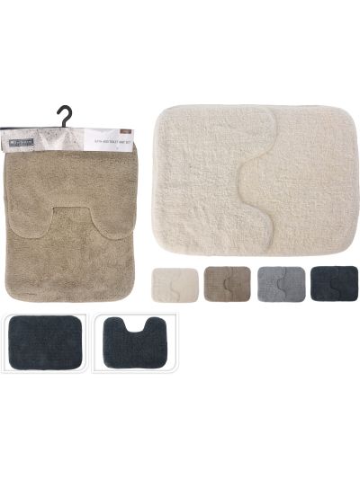 BATHROOM MAT SET 2PCS 50X70CM