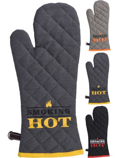 KITCHEN GLOVE COTTON W LEATHER