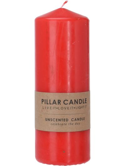 CANDLE 18CM RED