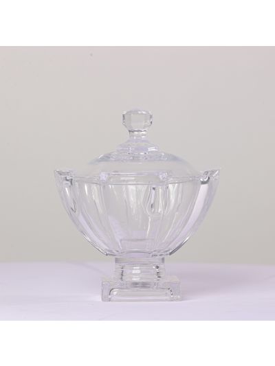 CANDY BOWL STAGE WITH STAND GLASS TP-GW03807STA-DZ