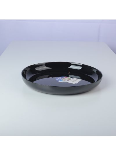 FRIEND'S TIME BLACK ASSIETTE MEZZE PLATE 29 P6363