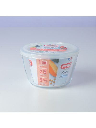 COOK&FREEZE ROUND ROAST PX 1L6 + LID WHT TLC 155P001