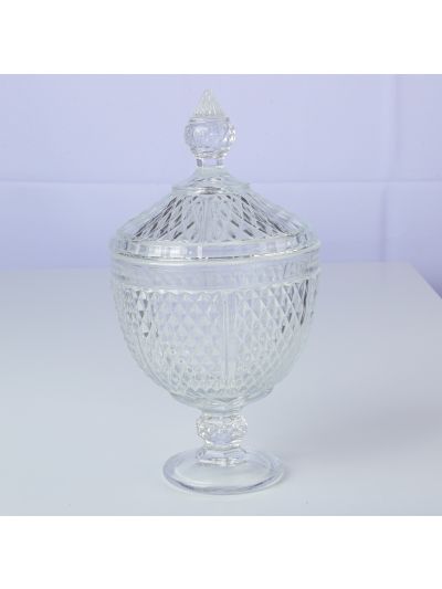 CANDY BOWL WHITE GLASS  TP-GW01611A