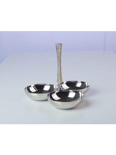 ONDA SS 3COMPARTMENT SNACK BOWL H2512948