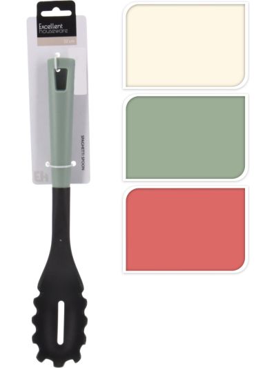 SPAGHETTI SPOON BLACK PBT PEACH