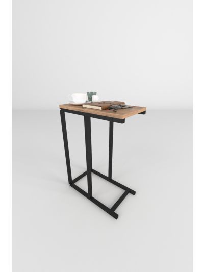45*25 METAL SIDE TABLE-PINE