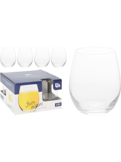 DRINKING GLASS 390ML SET 4PCS